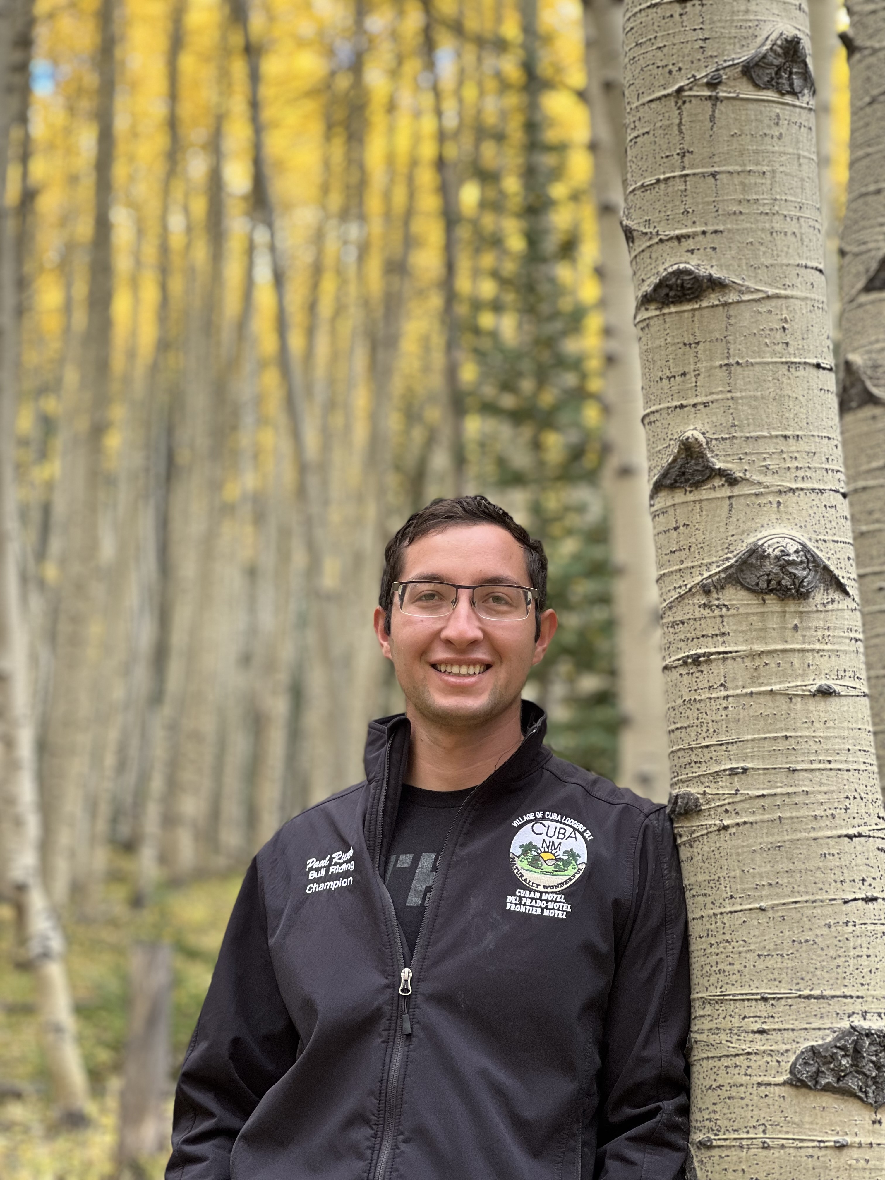 Paul Rivera posing with an Aspen